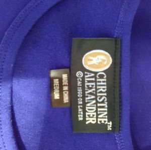 Royal Blue tank top by " Christine Alexander "